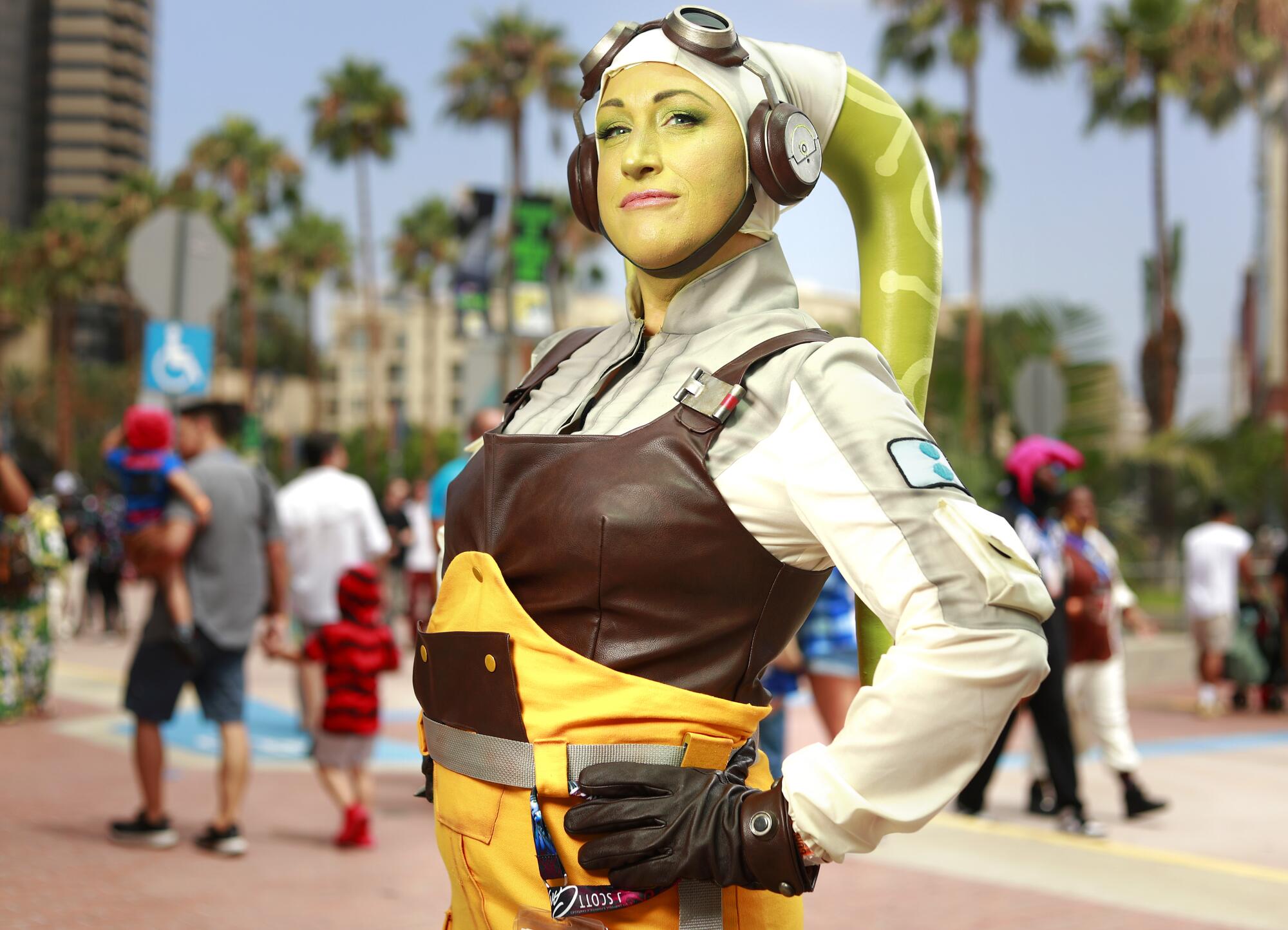 Berg Raebel of Milwaukee dressed as Hera Syndulla from the animated series Star Wars Rebel.