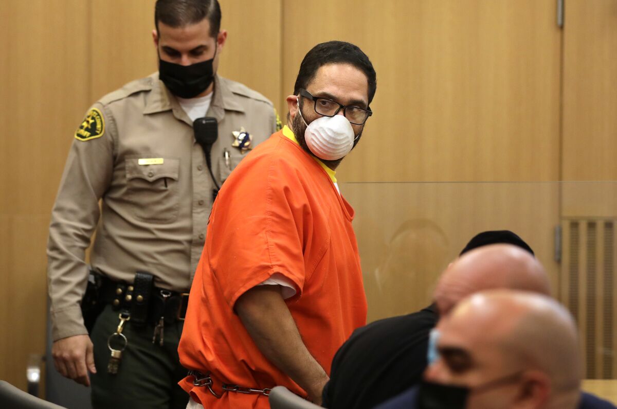 Eddie Gonzalez in a Long Beach courtroom.
