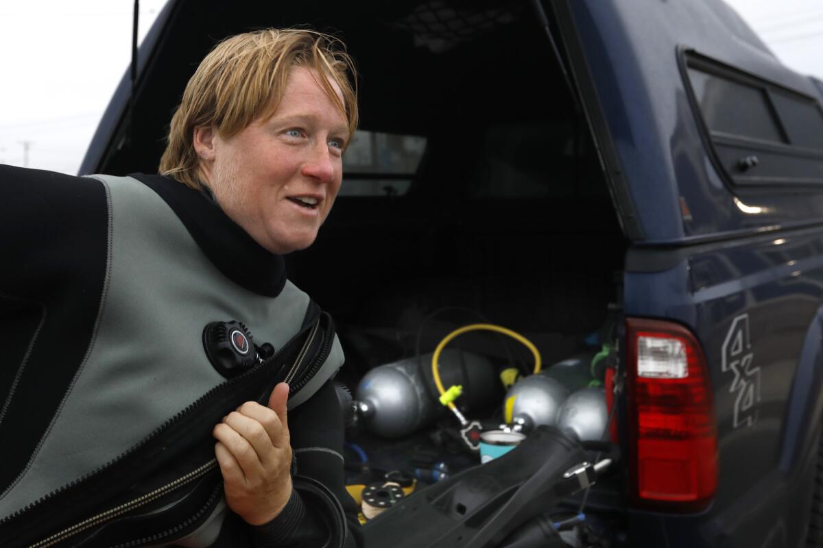 Dive instructor Ashley Arnold is a former Army staff sergeant who says that diving at least twice a week helps her deal with PTSD and MST.