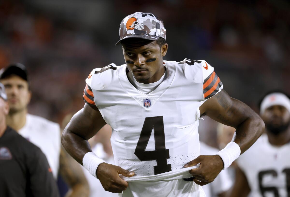 Goodell: Suspended QB Watson meeting settlement requirements - The