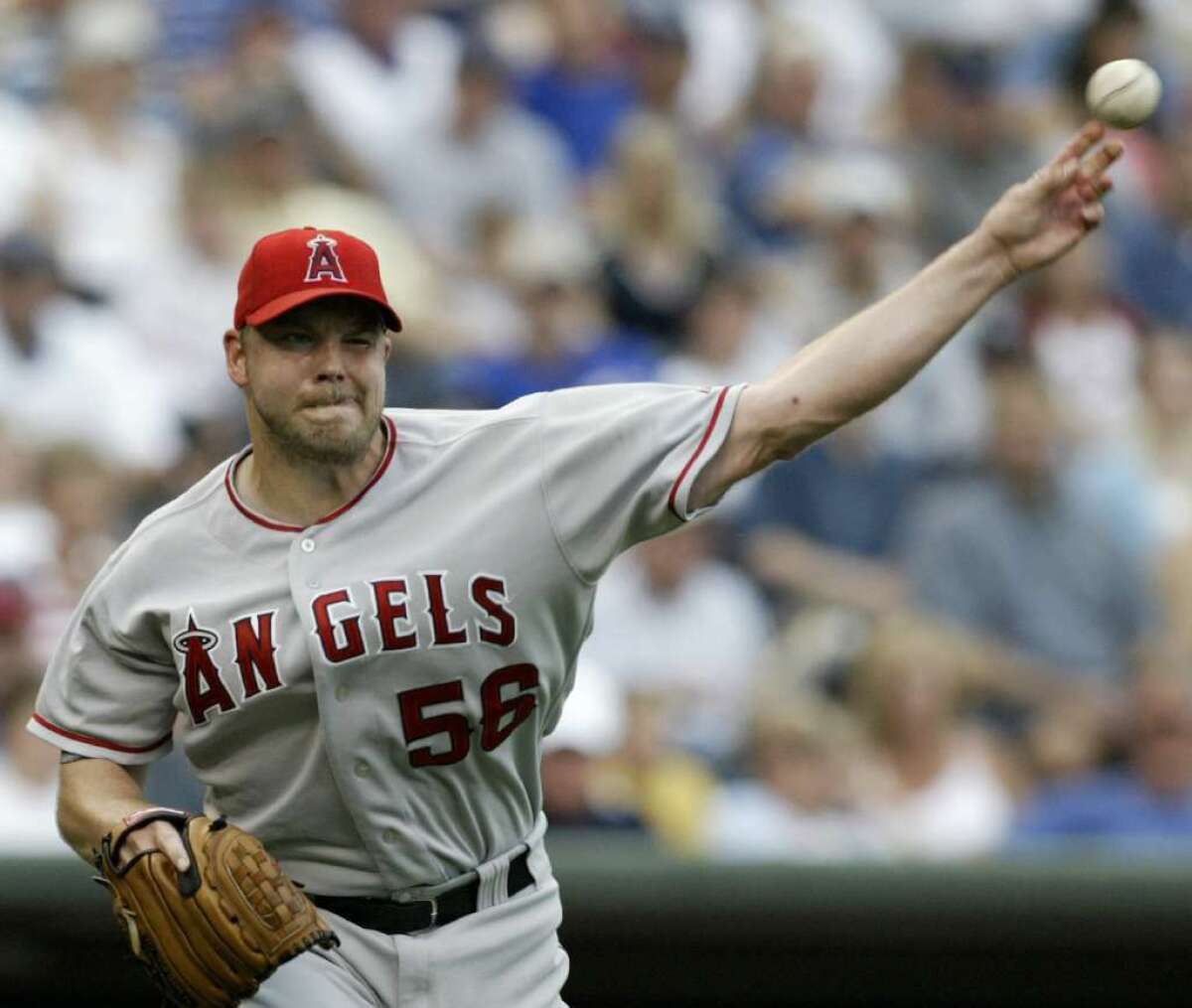 Jarrod Washburn pitched for the Angels from 1998 to 2005.