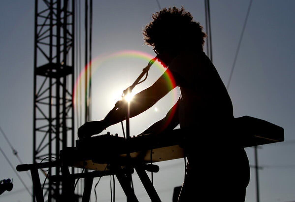 Toro y Moi performs during the first day of FYF Fest.