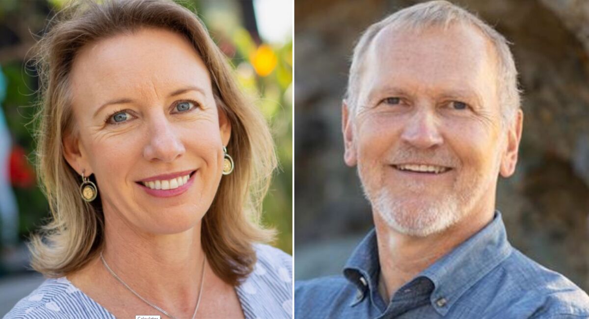 Catherine Blakespear and Matt Gunderson
