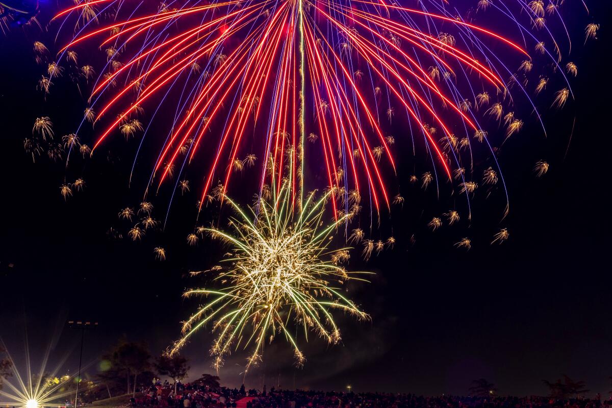 Fireworks in Palmdale.