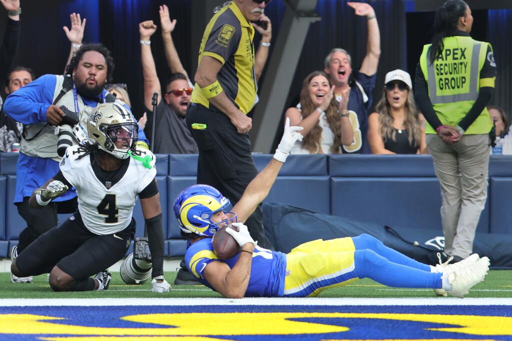 Matthew Stafford throws 4 touchdown passes in Rams' win over Saints ...