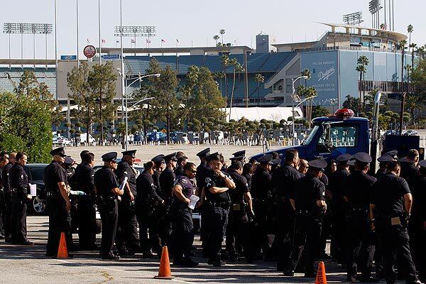 Dodger Stadium security