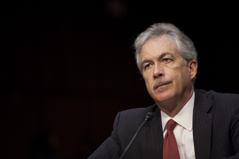 Then-Deputy Secretary of State William Burns at a Senate Foreign Relations Committee hearing in 2012