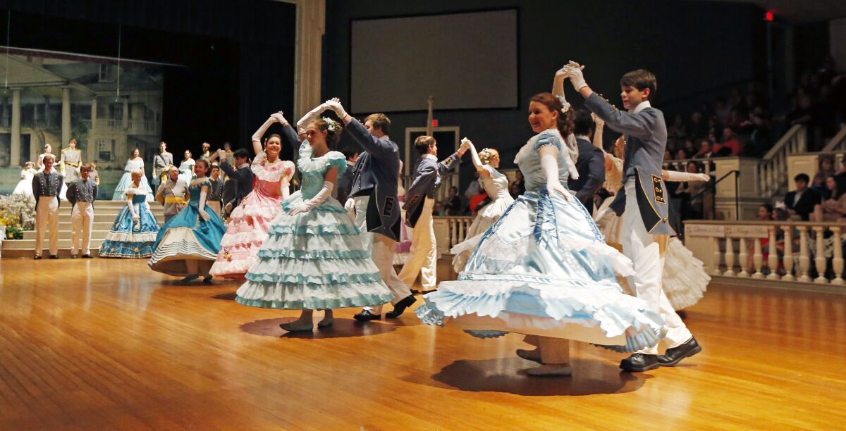 Dancers perform in the Tableaux, a longtime Natchez tradition presented during the Spring Pilgrimage.