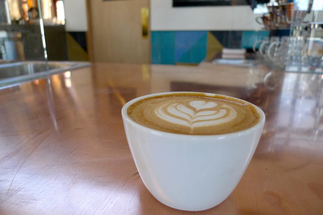 A cappuccino at Verve Coffee Roasters in West Hollywood, opening Tuesday.
