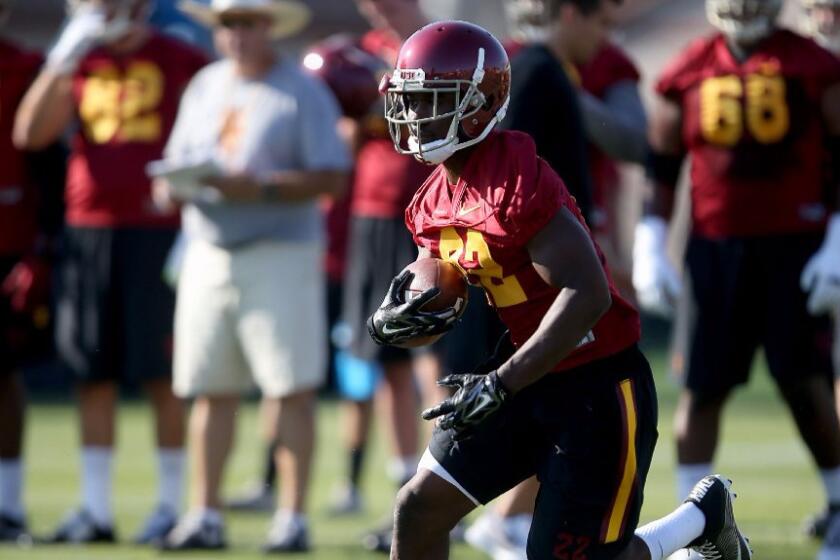 As USC's only senior running back, Justin Davis is reliable and experienced.