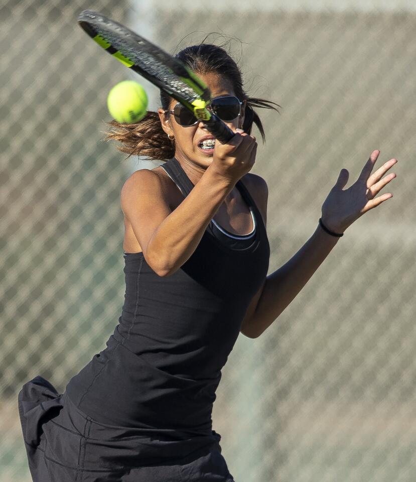 Photo Gallery: Huntington Beach vs. Edison in girls’ tennis