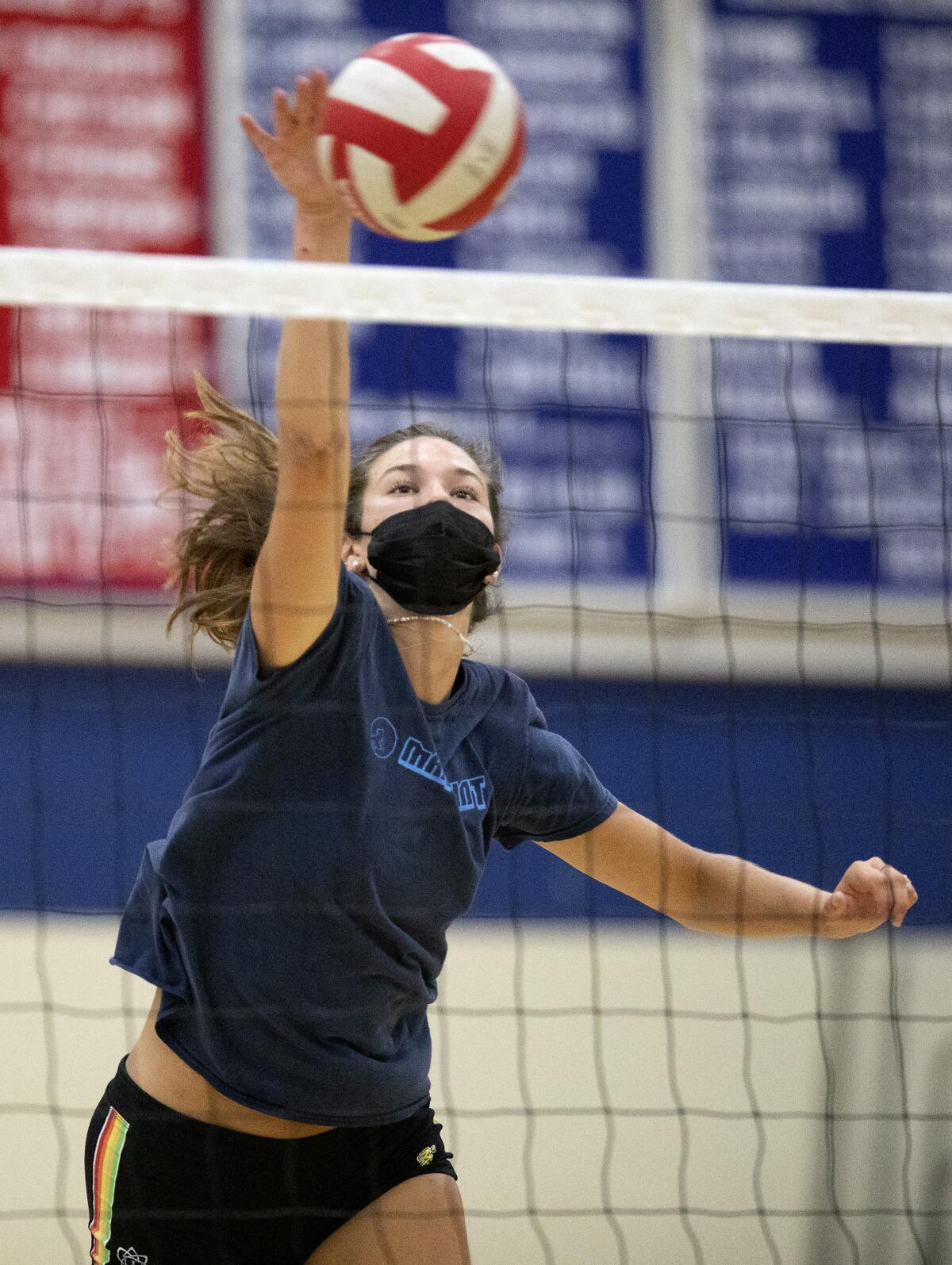 LOS ANGELES, CA - JULY 25: Elia Rubin is a standout volleyball player at Marymount High School in Los Angeles. 
