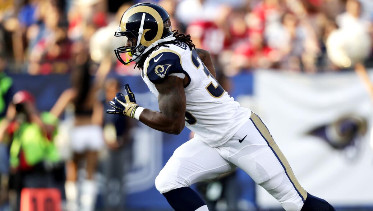 Rams second-year running back Todd Gurley has had plenty of touches this season, just not a lot of yards per carry.