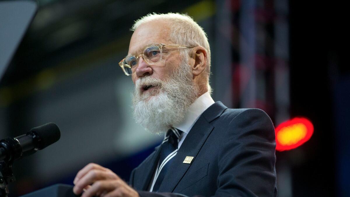 David Letterman is on board to induct Pearl Jam into the Rock and Roll Hall of Fame on Friday.