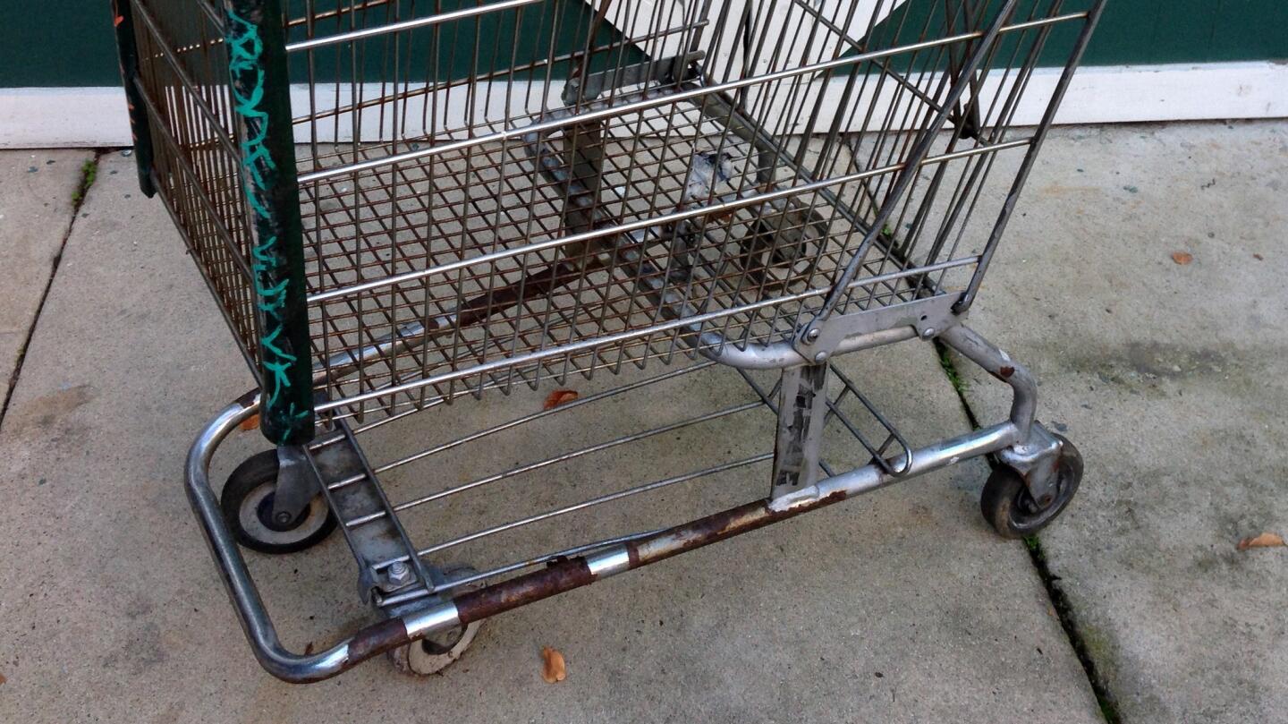 Original cart: Chrome peeling and burned in places