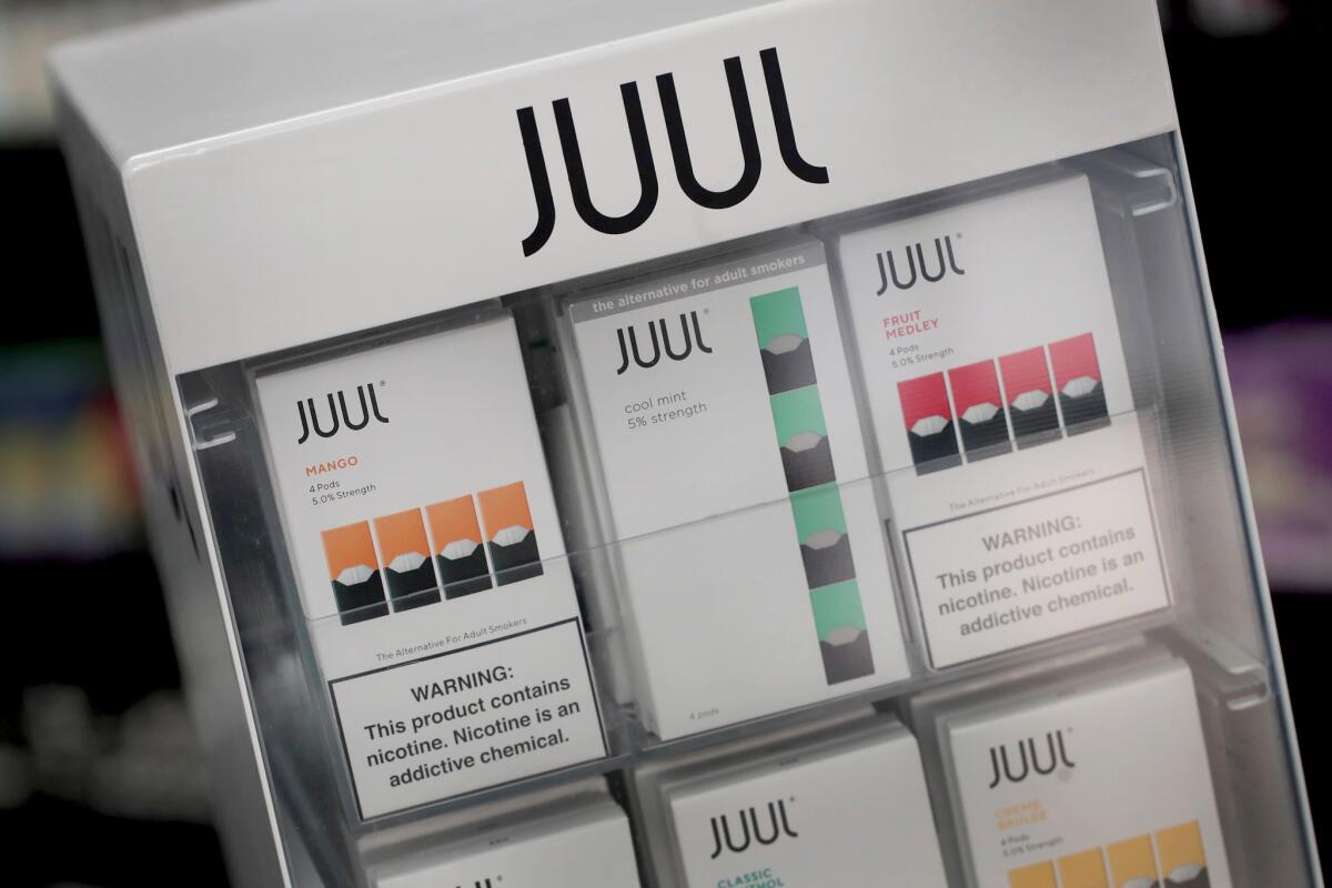 Juul electronic cigarettes and pods
