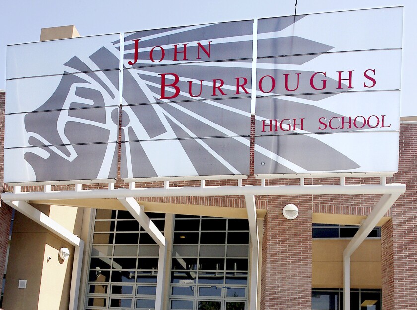 John Burroughs High School was the target of a false threat on Monday that was shared on a fake Instagram account made to look like it was from the Burbank Unified School District, according to district officials.