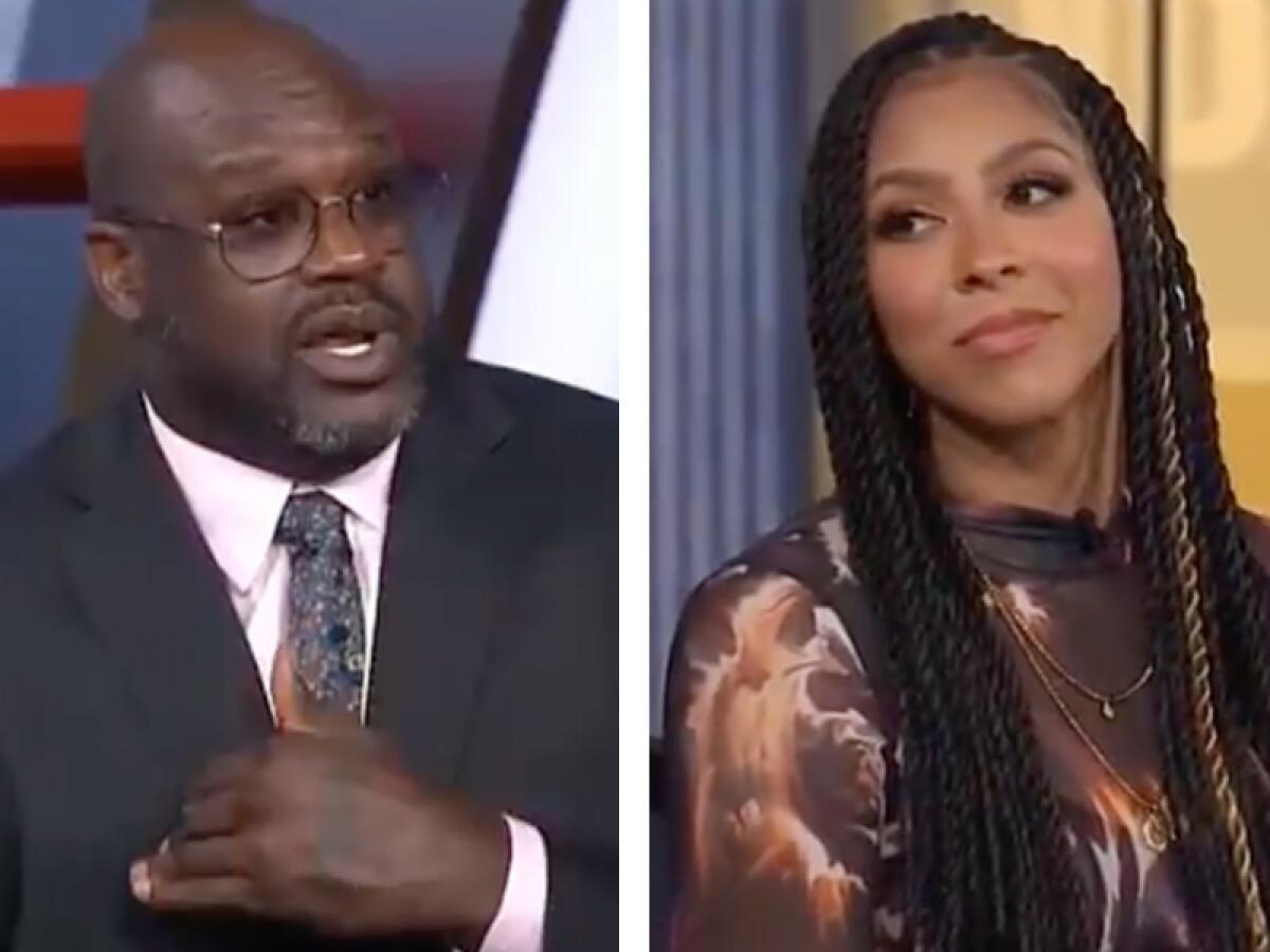 Shaquille O'Neal and Candace Parker banter on "NBA on TNT."