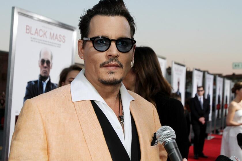 Johnny Depp, who portrays Whitey Bulger in "Black Mass," will receive the Maltin Modern Master Award at the 31st Santa Barbara International Film Festival.