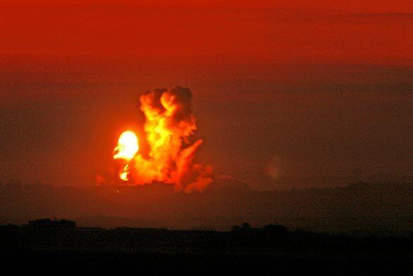 Israel-Gaza conflict: explosion