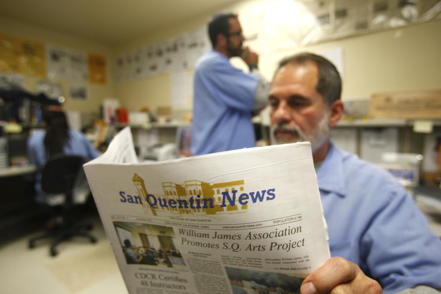 Newspaper behind bars