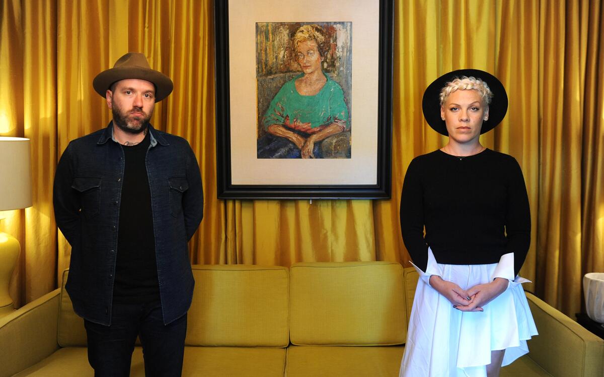 Musicians Dallas Green and Alecia Moore, better known as Pink, have made a stripped-down emo-folk record under the name You+Me.