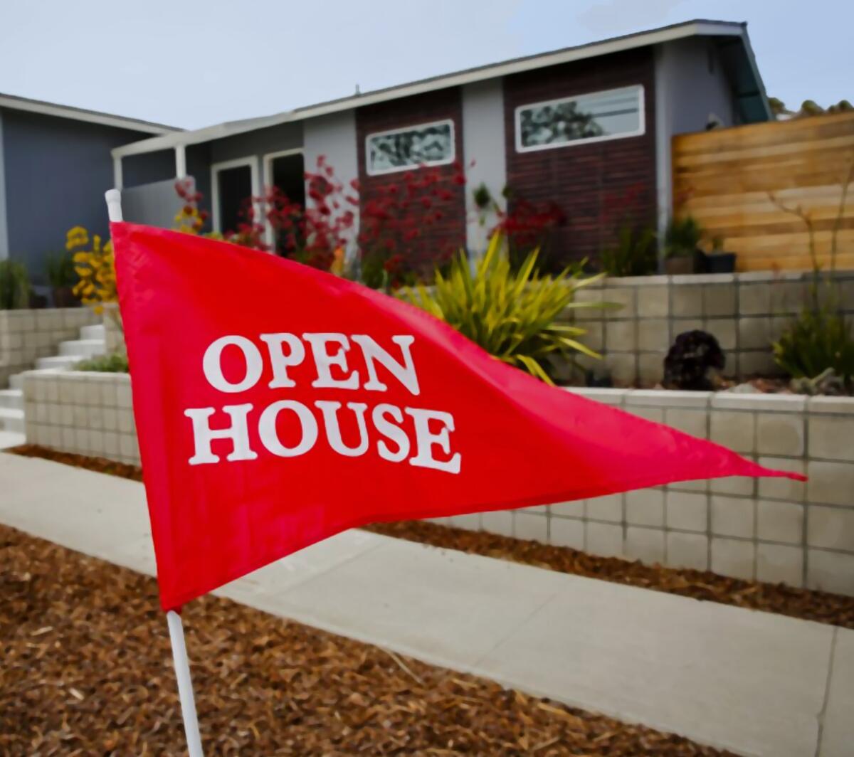 real estate open house flag