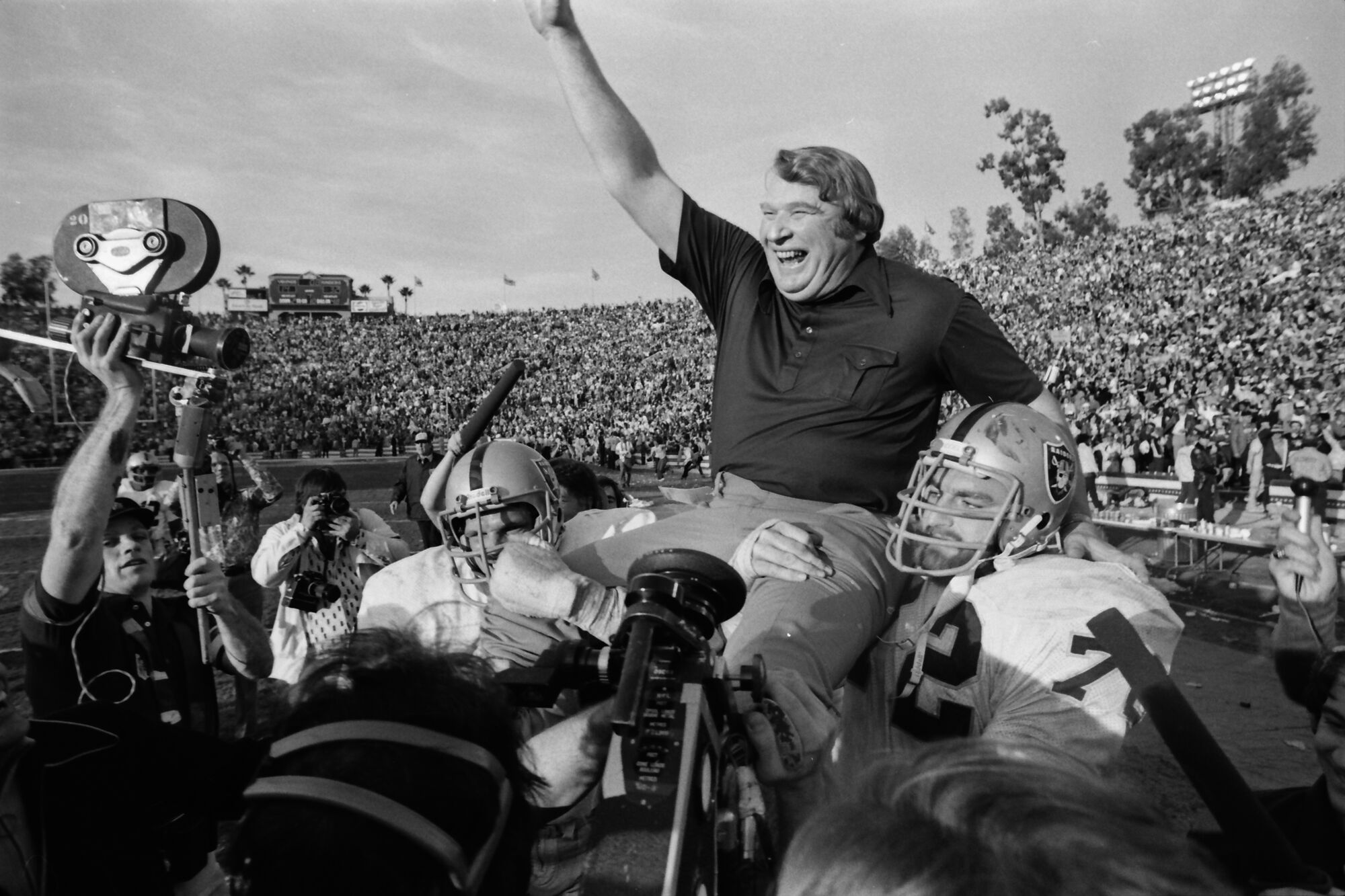 Photographer John Biever took this photo of Oakland Raiders coach John Madden