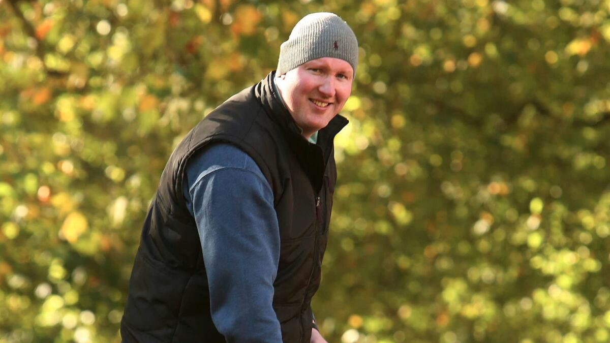 British actor Neil Fingleton photographed on Nov. 4, 2013.