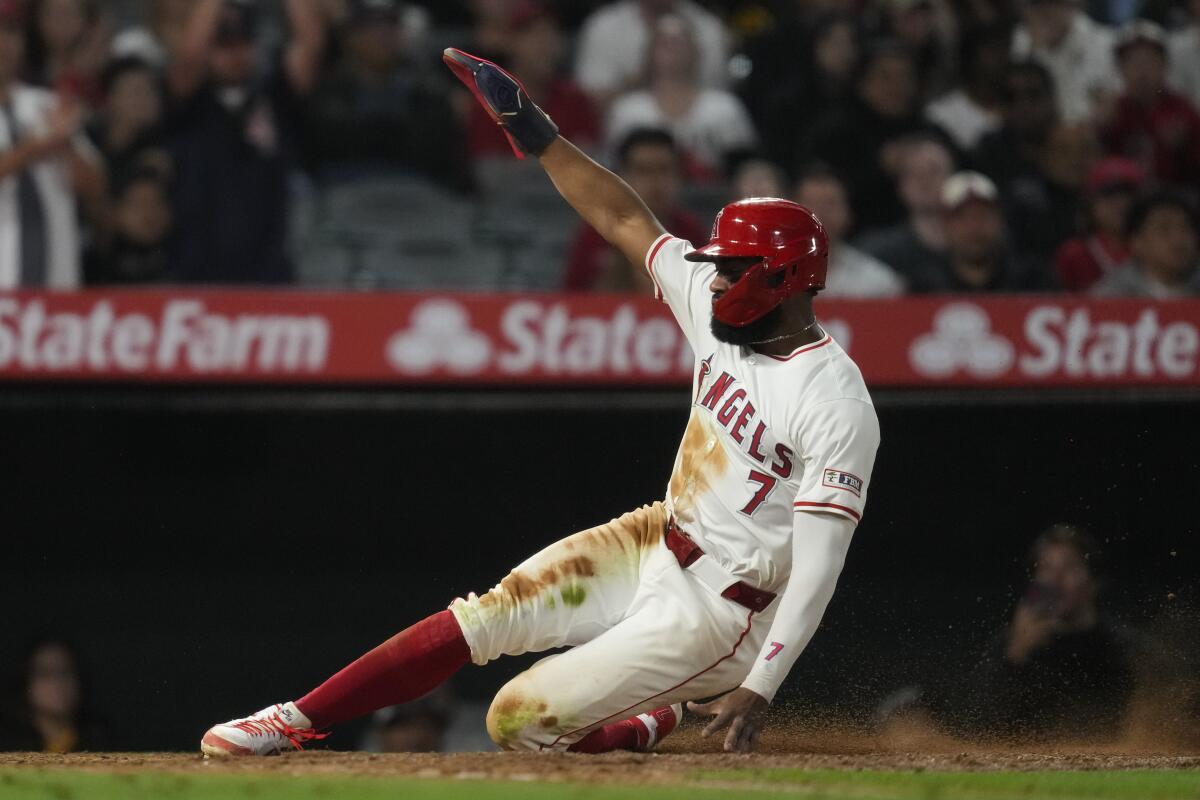 Jo Adell, de los Angelinos de Los 