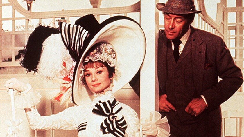 Audrey Hepburn and Rex Harrison in "My Fair Lady" (1964).