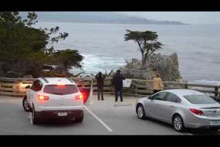 A Minute Away: Boat, fog and rocks, Carmel to Monterey