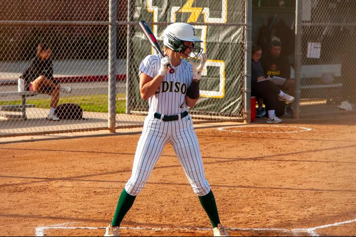 Edison outfielder Hannah Stolba was a Sunset League first-team selection.