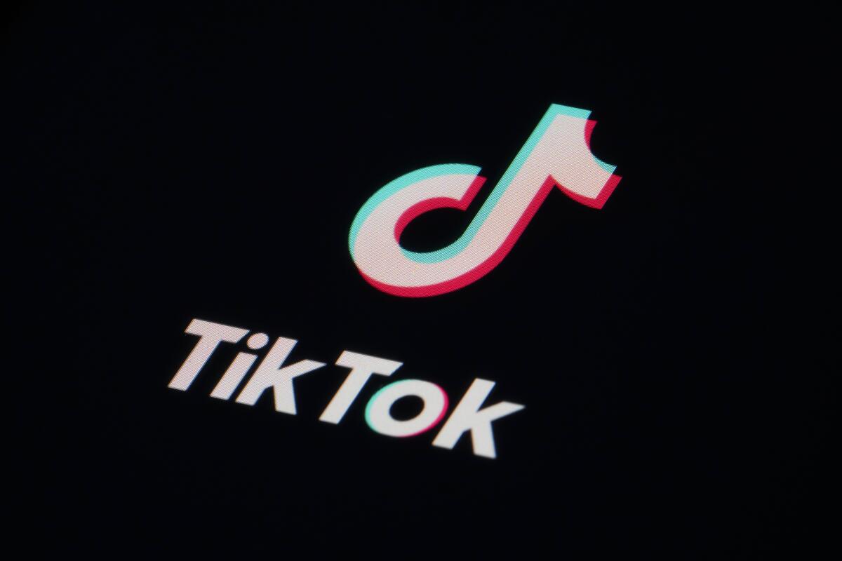 A photo of the TikTok app icon.