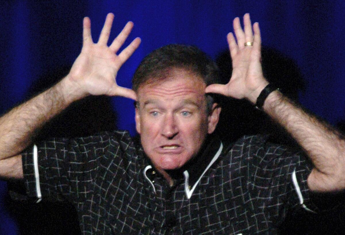 Robin Williams performs at MGM Grand Garden Arena on May 25, 2008 in Las Vegas, Nevada.