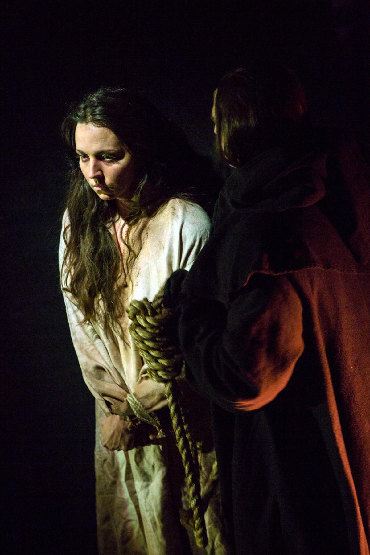 Peabody Southwell as Sarah Osborne in a 2016 workshop of "Anatomy Theater." (James Daniel)