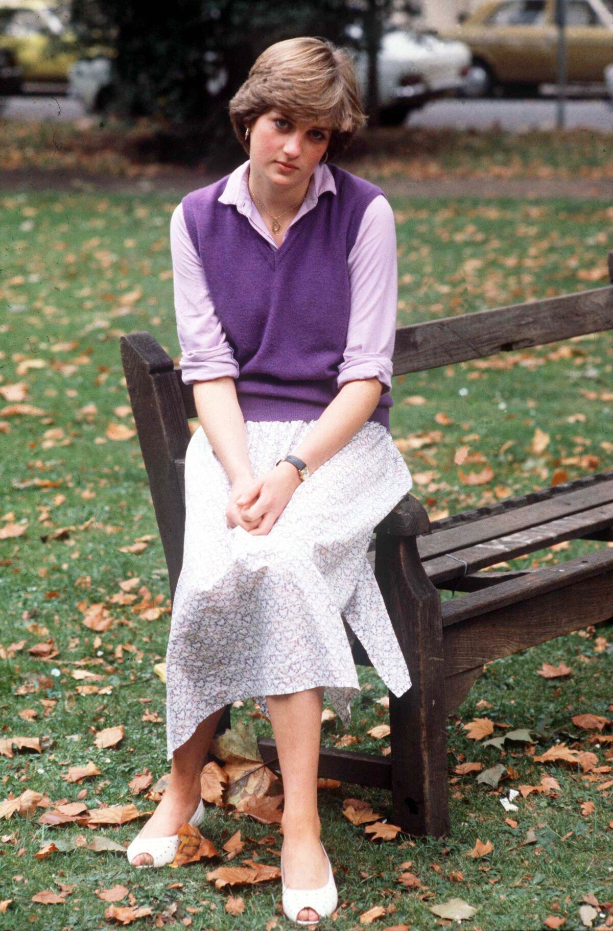 September 1980: Lady Diana Spencer dressed in the unremarkable style of the stereotypical Sloane Ranger.
