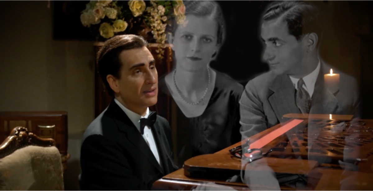 A video still from the "Hershey Felder as Irving Berlin" livecast from Florence, Italy on May 10.