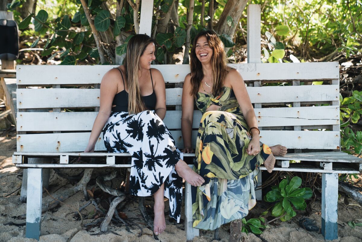Aloha Collection founders Heather Aiu and Rachael Soares.