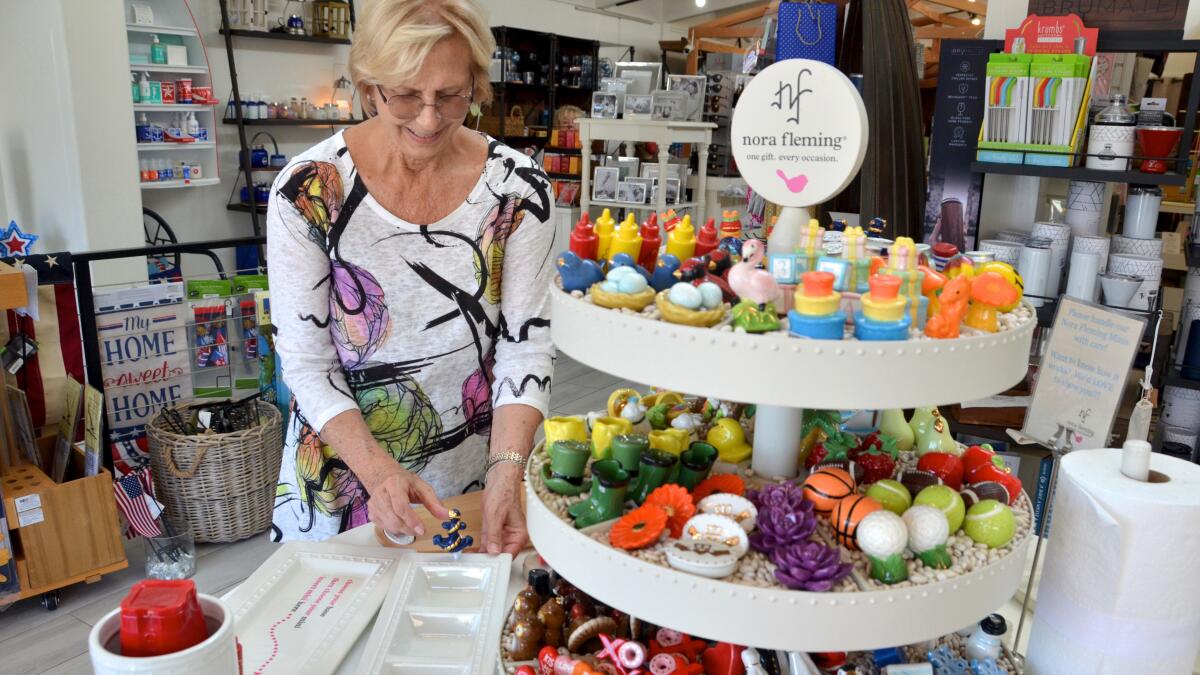 Sur La Mer Coastal Goods store manager Susan Dawson.