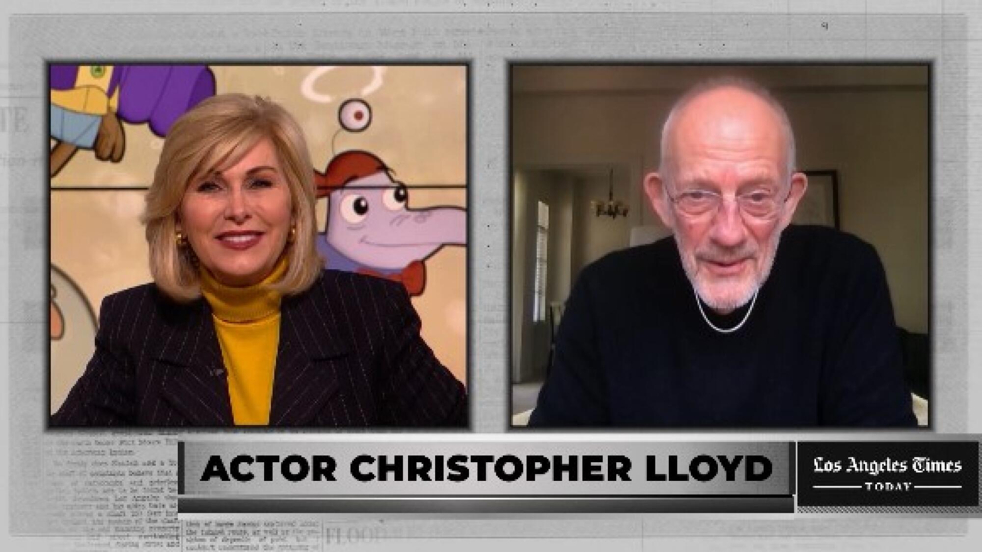 Christopher Lloyd on PBS Kids' Cyberchase for LA Times