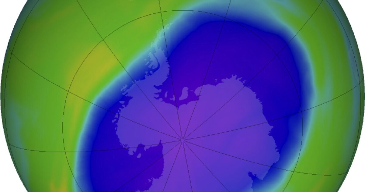 O buraco na camada de ozônio cresce em 2022, mas continua diminuindo