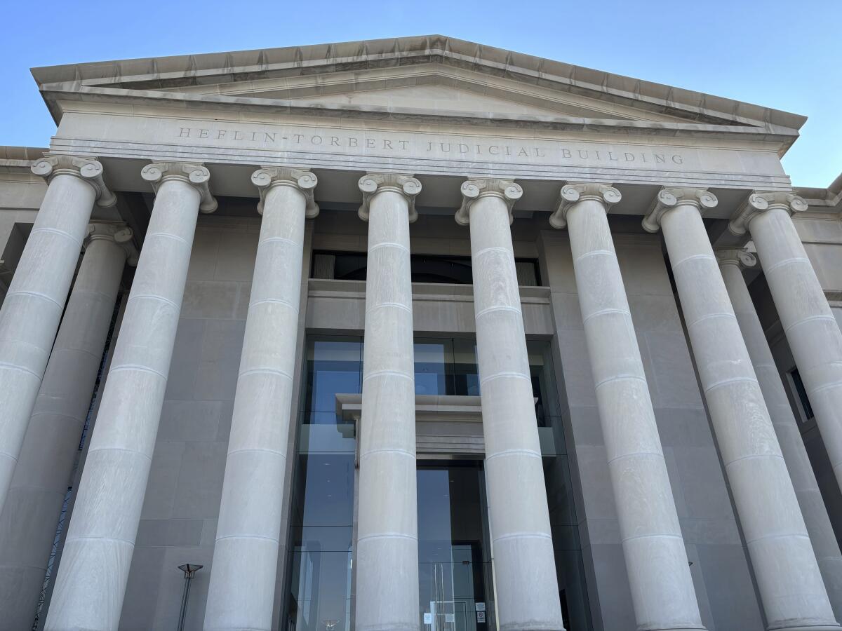 The exterior of the Alabama Supreme Court building.