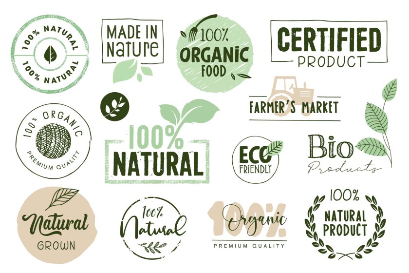 different organic food labels