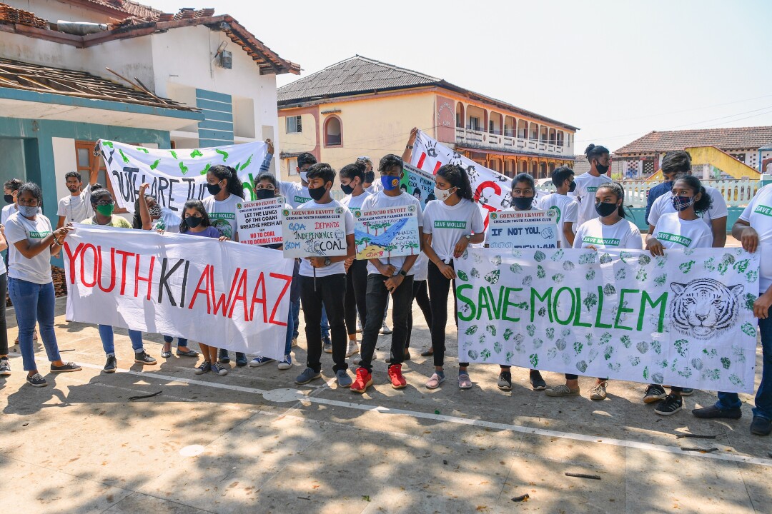 Young environmental activists in India
