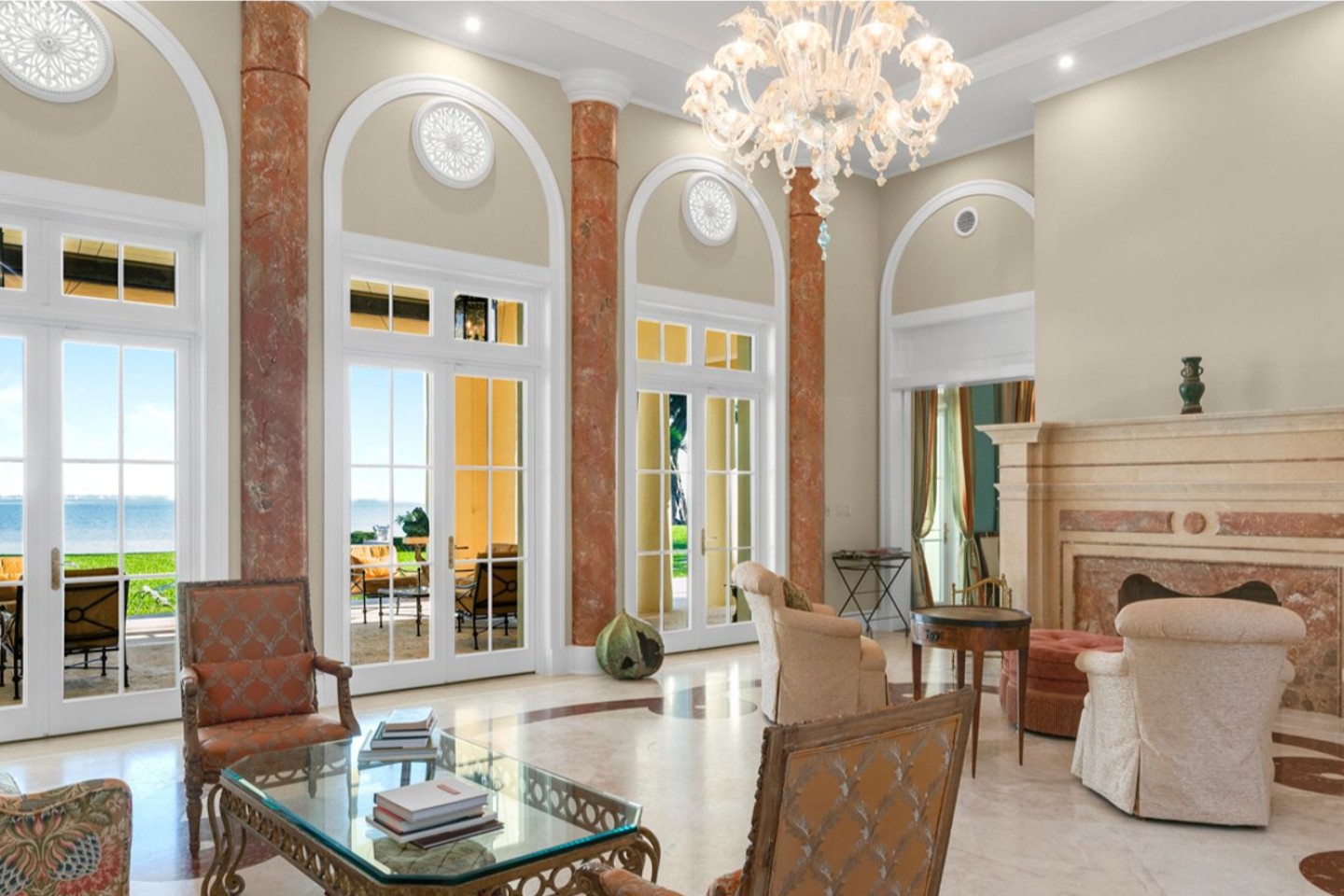 The living room.