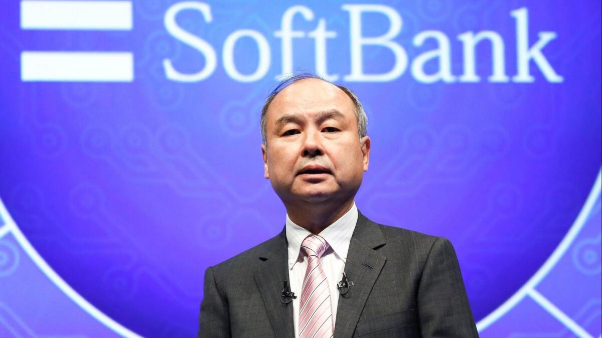 SoftBank Corp. Chief Executive Masayoshi Son speaks during a press conference in Tokyo last week.