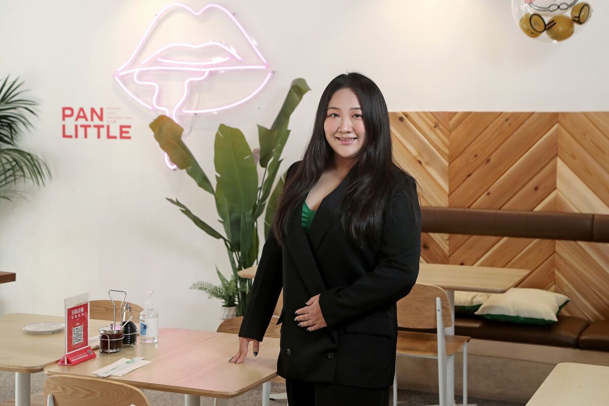 Vicky Liu, owner of Little Pan Gourmet Juicy Pan-Fried Bun in Santa Ana.