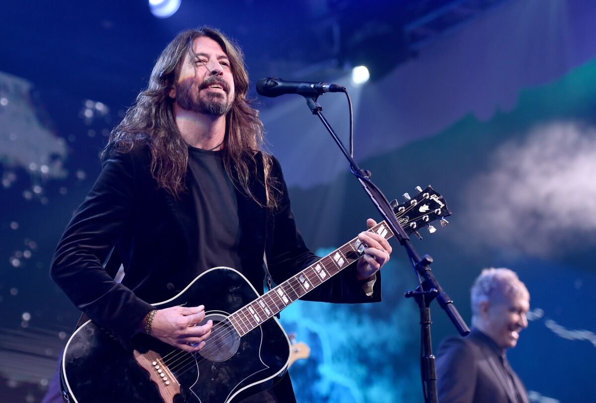Dave Grohl performs onstage