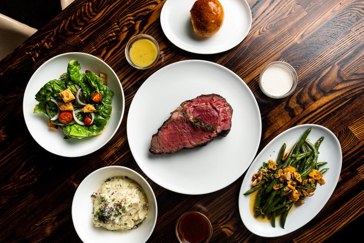 Trust Restaurant Group's Prime Rib Dinner to-go, available for pickup at Cardellino in Mission Hills